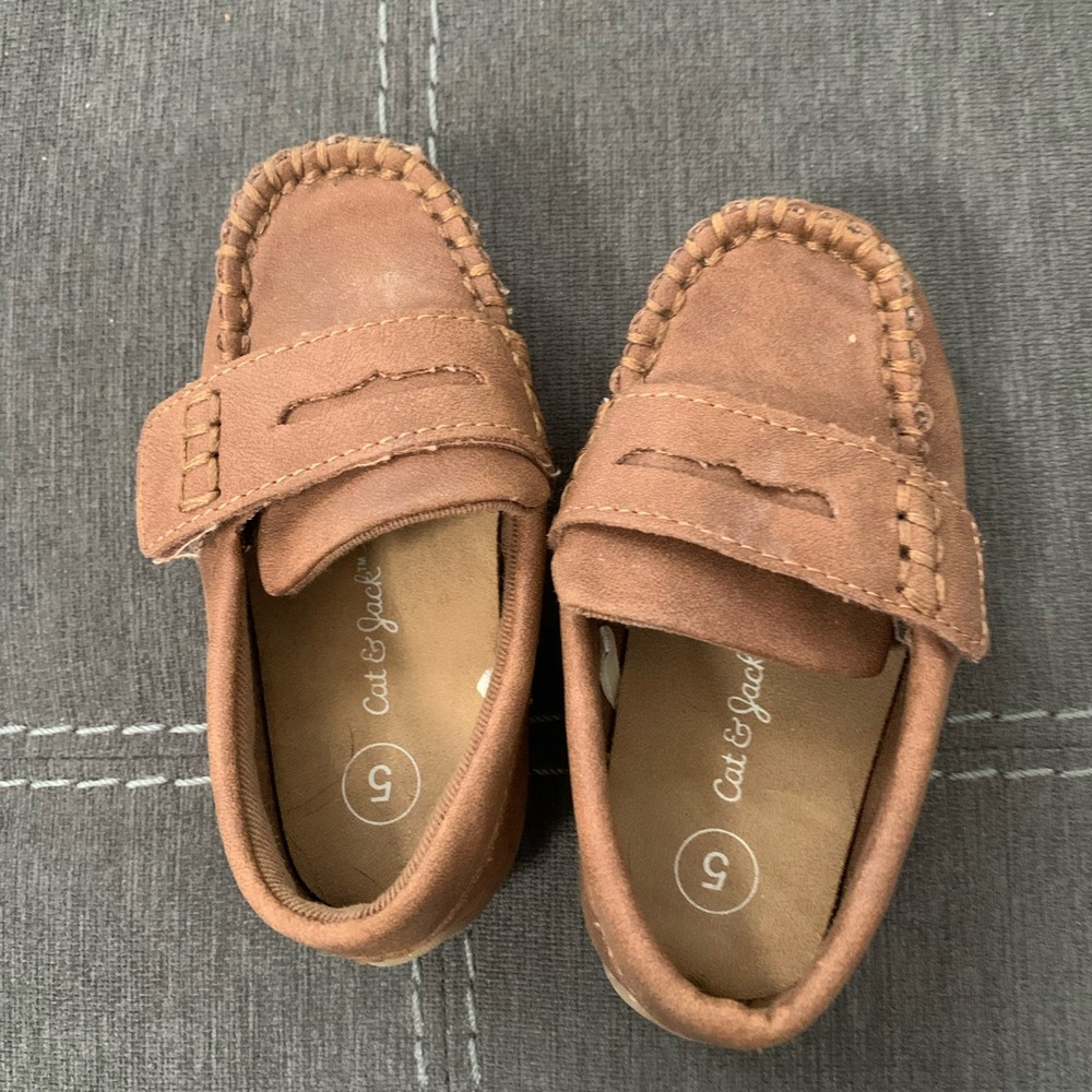 Cat & Jack brown dress shoes toddler